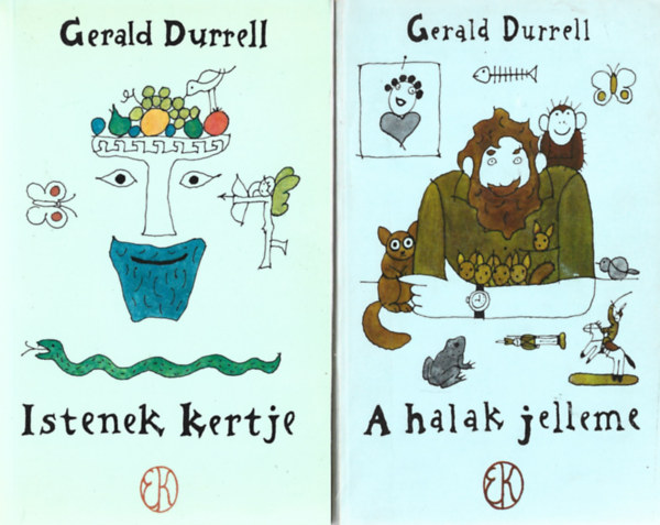 Gerald Durrell - 2 db knyv, Istenek kertje, A halak jelleme