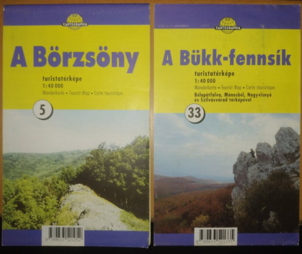 Cartographia Kiad - A Brzsny (5) + A Bkk-fennsk (33)(2 trkp)