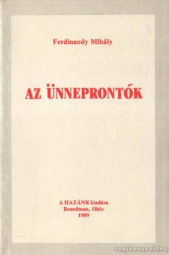 Ferdinandy Mihly - Az nneprontk