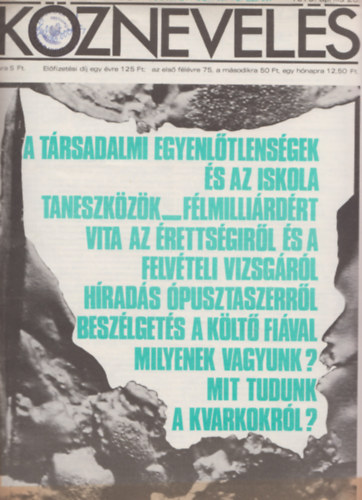 Tth Lszl (fszerk.) - Kznevels XXXV. vfolyam 16. szm (1979. prilis 20.)