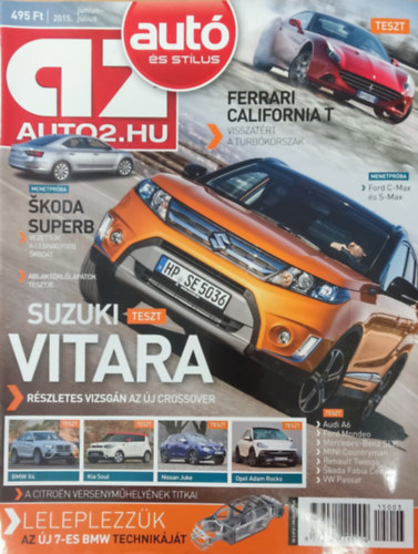 Csord�s G�bor (szerkeszt�) - A2 - Aut� �s st�lus 2015/55. sz�m j�nius-j�lius