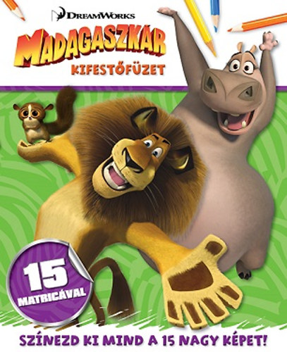 Madagaszkr - kifestfzet matrickkal