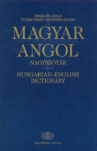 Orsz�gh-Fut�sz-K�vecses - Magyar-angol nagysz�t�r