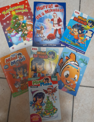7 db Tli sznez s jsg (1 Mikuls, 1 Karcsony, 4 tli Miniman, 1 tli Pttm jsg farsang)