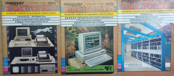 dr. Laczkó Béla (szerk.) - 3 db Magyar Elektronika magazin: 1989/6., 12., 1990/6. szám