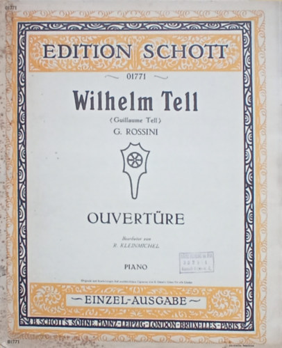 G. A. Rossini - Wilhelm Tell - Ouvertre (nyitny) - zongorakotta