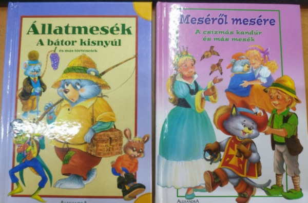 Teresa Rodrguez, Carlos Busquets (rajzok) - llatmesk: A btor kisnyl s ms trtnetek + Mesrl mesre: A csizms kandr s ms mesk (2 ktet)