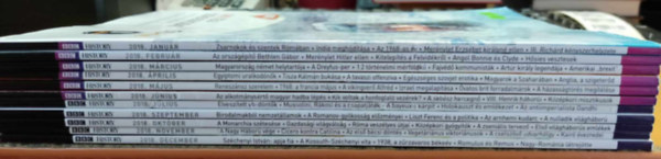 BBC - 11 db BBC History Magazin: 2018 �vfolyam, amib�l az augusztusi sz�m hi�nyzik!!!