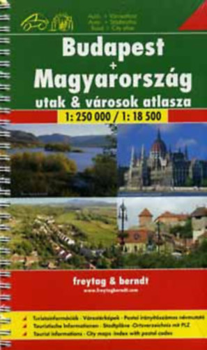 Budapest + Magyarorsz�g (Utak & v�rosok atlasza) 1:250000 / 1:18500