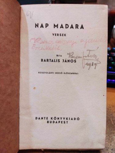 Bartalis János - Nap madara
