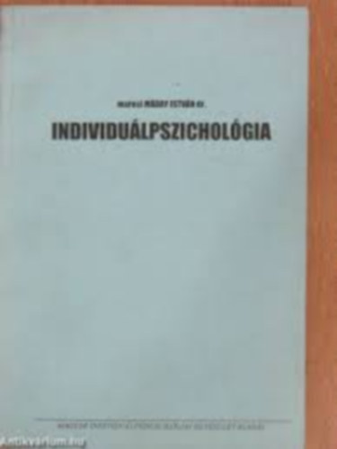 Dr. Mday Istvn - Individulpszicholgia