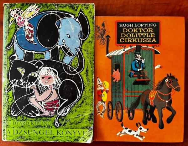 Hugh Lofting, Rudyard Kipling - A dzsungel könyve + Doktor Dolittle cirkusza (2 kötet)