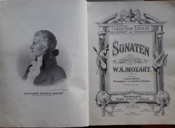 W. A. Mozart - Sonaten f�r pianoforte von W. A. Mozart
