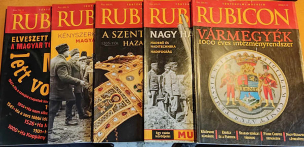 Rcz rpd (szerk.) - 5 db Rubicon trtnelmi magazin, szrvnyszmok, 2018-as vfolyambl