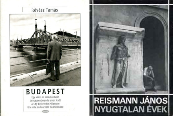 Rvsz Tams, Reismann Jnos - 2 db fotalbum: Budapest - Egy vros az ezredforduln  + Nyugtalan vek