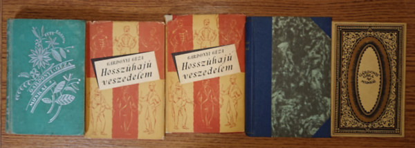 Gárdonyi Géza - 5 kötet / 4 mű Gárdonyi Gézától korabeli, szép kiadásokban: Durbints sógor, Hosszúhajú veszedelem I-II., Magyarul így, Dávidkáné