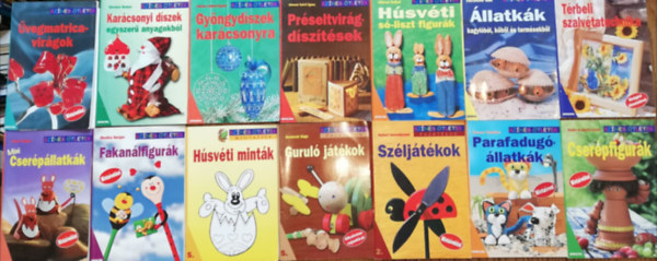 14 darab k�zm�ves f�zet a Sz�nes �tletek sorozatb�l