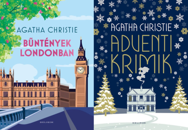 Agatha Christie - 2 db Agatha Christie krimi: Bntnyek Londonban + Adventi krimik