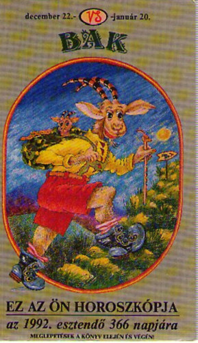 Ez az n horoszkpja az 1992. esztend 366 napjra - Bak