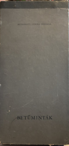 Bet�mint�k - Budapest Szikra Nyomda