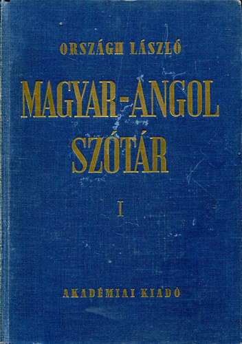 Orszgh Lszl - Magyar-angol sztr I-II.