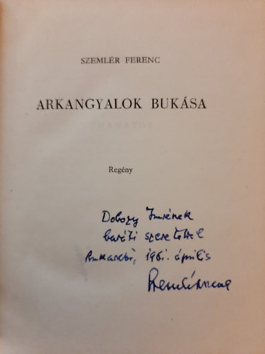 Szemlr Ferenc - Arkangyalok buksa
