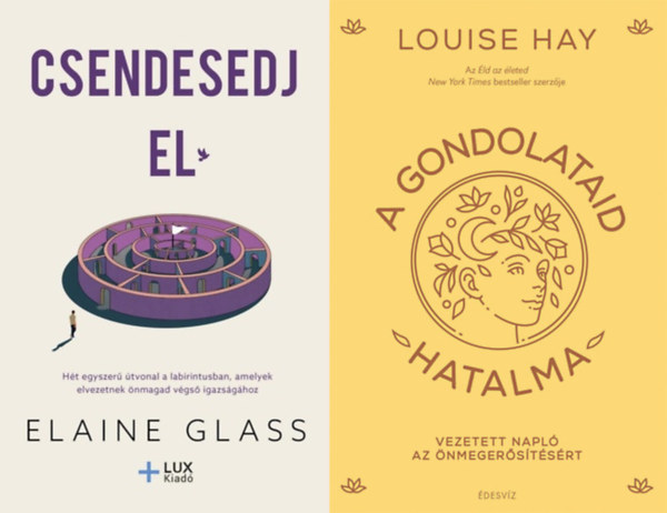 Louise Hay, Elaine Glass - A gondolataid hatalma - Vezetetett napl az nmegerstsrt + Csendesedj el