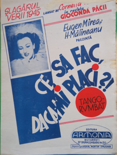 H. Malineanu - E. Mirea - Ce sa fac, daca - mi placi?! -Tango-rumbat (nekkotta zongoraksrettel)