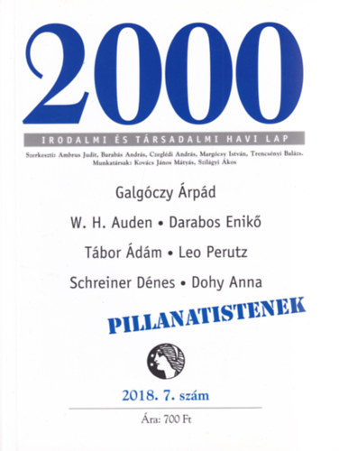 2000 Irodalmi s Trsadalmi Havi Lap - 2018. 7. szm