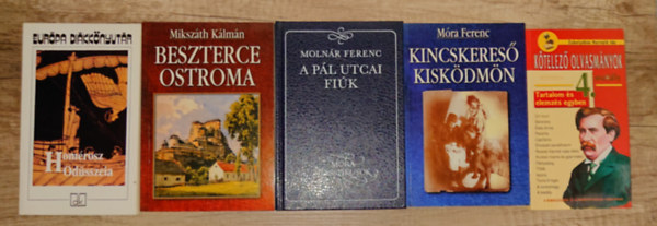 Mikszáth Kálmán, Móra Ferenc, Molnár Ferenc, Homérosz - 4 kötelező olvasmány + 1 összefoglaló könyv ajándékba: Kincskereső kisködmön, A Pál utcai fiúk, Beszterce ostroma, Odüsszeia + Kötelező olvasmányok 4. osztály
