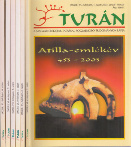Turán 2003/1-6. szám (Teljes évfolyam lapszámonként)