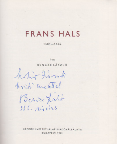 Bencze Lszl - Frans Hals