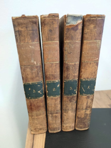 L. (Lucius) Annaei Senecae - Philosophi Opera Omnia quae supersunt, recognovit et illustravit Fridericus Ernestus Ruhkopf 1, 2, 3, 5 (a 4-es ktet hinyzik) /Friedrich Ernst Ruhkopf filozfus mvei/