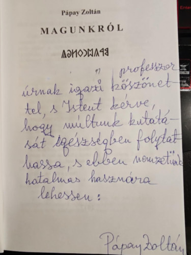Pápay Zoltán - Magunkról