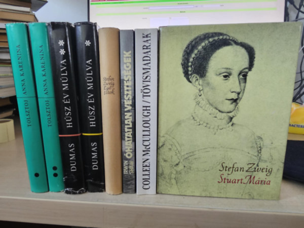 Lev Tolsztoj, Alexandre Dumas, Stefan Zweig, Colleen McCullough - 6db regény 8 kötetben. KÖNYVMENTŐ AJÁNLAT: Anna Karenina I-II+ Húsz év múlva I-II+ Égő titok+ Óhatatlan veszteségek+ Tövismadarak+ Stuart Mária