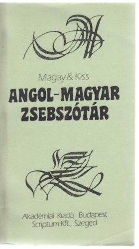 Magay-Kiss - Magyar-angol zsebsztr