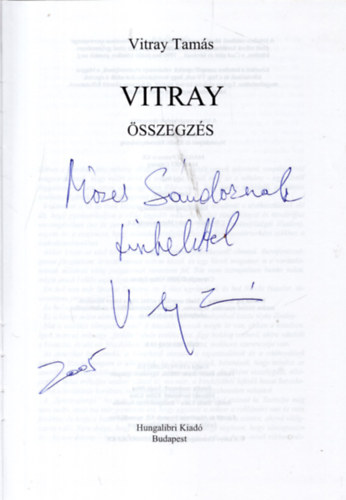Vitray Tamás - Vitray
