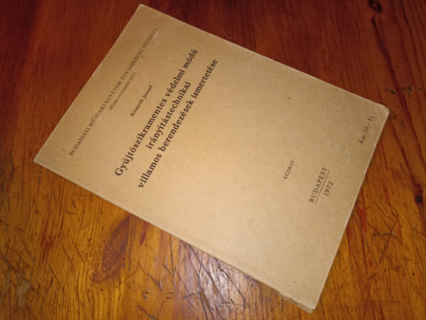 N�meth J�zsef - Gy�jt�szikramentes v�delmi m�d� ir�ny�t�stechnikai villamos berendez�sek vizsg�lata