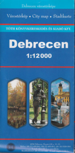 Debrecen várostérkép 1: 12 000