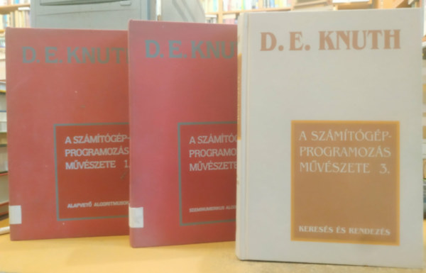 D. E. Knuth - A sz�m�t�g�pprogramoz�s m�v�szete I-III.