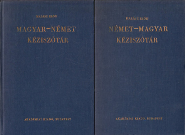 Hal�sz El�d - Magyar-N�met    N�met-Magyar k�zisz�t�r