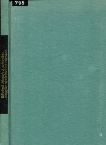 Kvg Jzsef, Budapest Szkesfvros - A szlovkiai magyar nyelvterlet vrosai