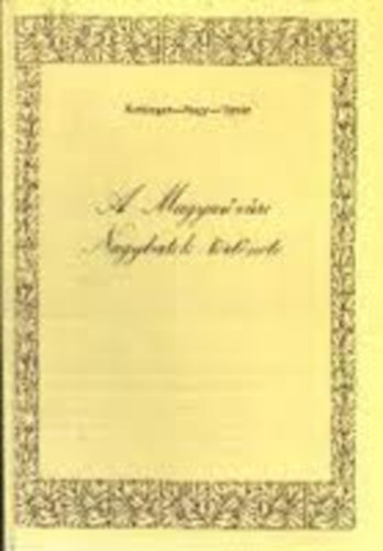 Kettinger; Nagy; T�m�r - A Magyar�v�ri nagybirtok t�rt�nete