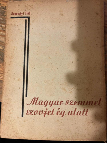 Somogyi Pál - Magyar szemmel szovjet ég alatt