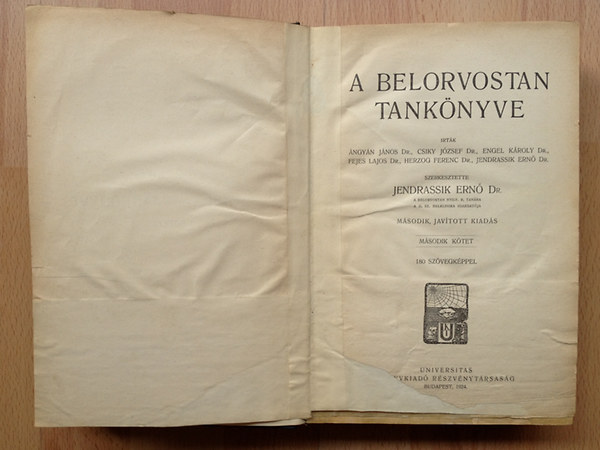 Dr. Jendrassik Ern� - A belorvostan tank�nyve II.