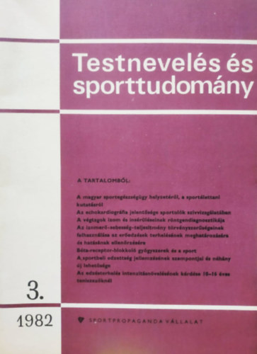 Sportpropaganda - Testnevels s sporttudomny 1982. 3.