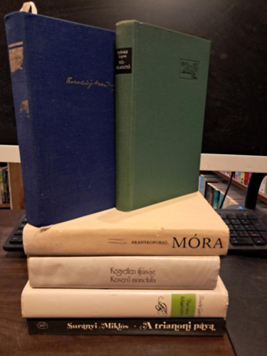 Krúdy Gyula, Palotai Boris, Móra Ferenc, Kosztolányi Dezső, Szilvási Lajos, Surányi Miklós - 6 db szépirodalmi KÖNYVMENTŐ AJÁNLAT: Váci utcai hölgytisztelet + Kegyetlen ifjúság /Keserű mandula + Aranykoporsó + Nero, a véres költő /Édes Anna + Vízválasztó + A trianoni páva