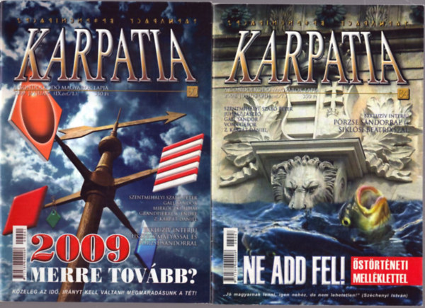 Z. K�rp�t D�niel (f�szerk.) - 2 db K�rp�tia magazin: 2008. j�lius - 2009 janu�r