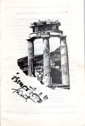 Luk�cs J�nos, Moln�r Istv�n - A Kolozsv�ri Magyar Di�ksz�vets�g ismertet�f�zete 1995. janu�r