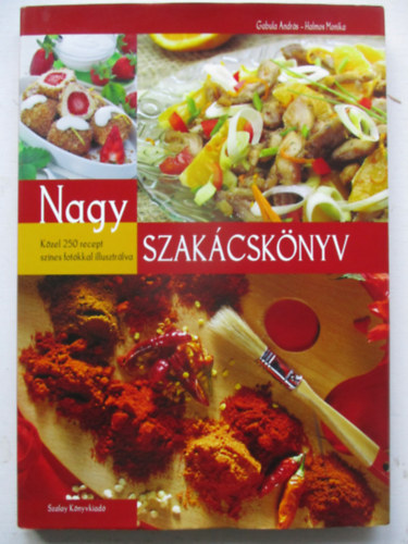 Gabula Andr�s; Halmos Monika - Nagy szak�csk�nyv - K�zel 250 recept sz�nes fot�kkal illusztr�lva